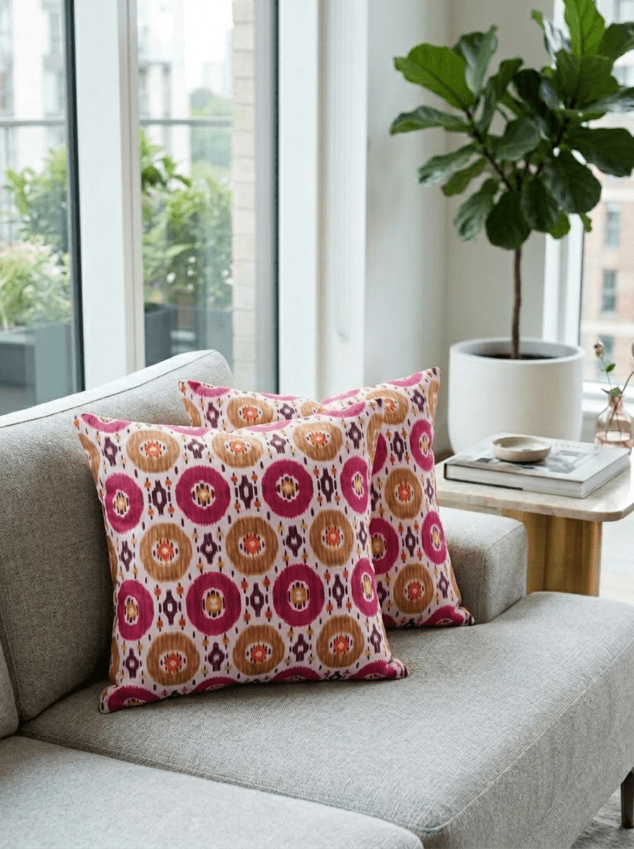 Ethnic Canvas Mandala Cushion Cover (16*16 inch) - Furnish Factory