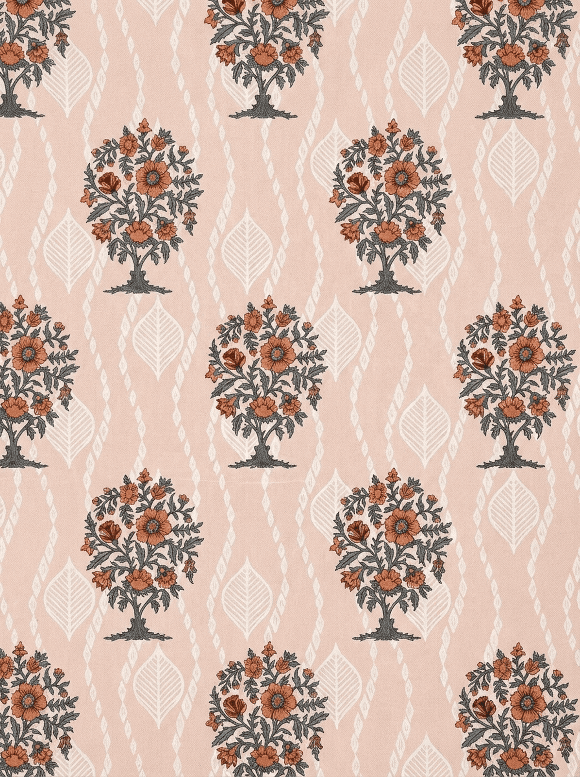 Blush Heritage Super King Cotton Bedsheet - Furnish Factory