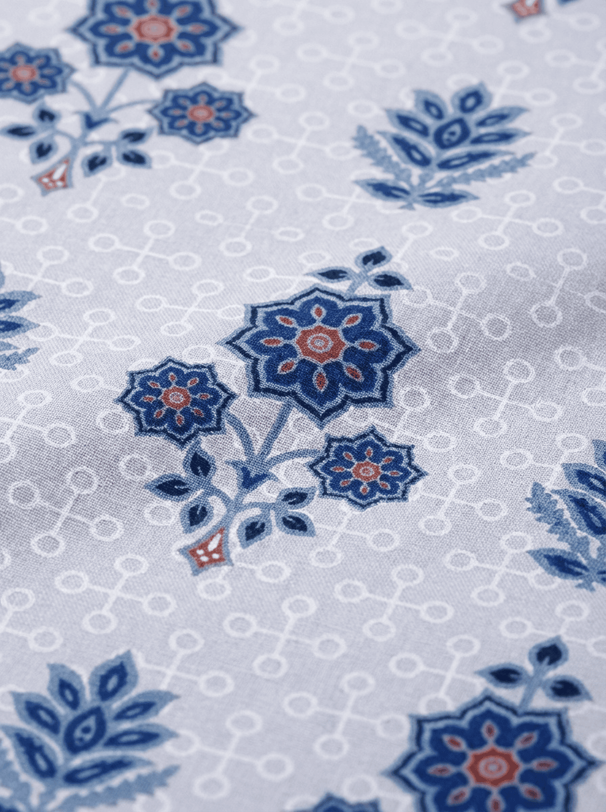 Indigo Royale Super King Cotton Bedsheet - Furnish Factory
