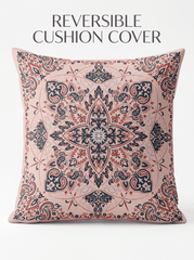 Elegant Heritage Satin Reversible Cushion Cover (16*16 inch) - Furnish Factory