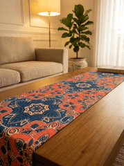 Royal Mandala Canvas Printed Table Runner for Dining and Center Table (13x 60 inch) - Furnish Factory