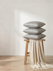 Pearl Arc Embroidered Cushion Cover