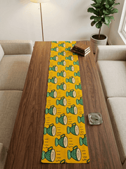 Sunlit Pottery Canvas Printed Dining and Center Table Runner – (13 x 60 inch) - Furnish Factory
