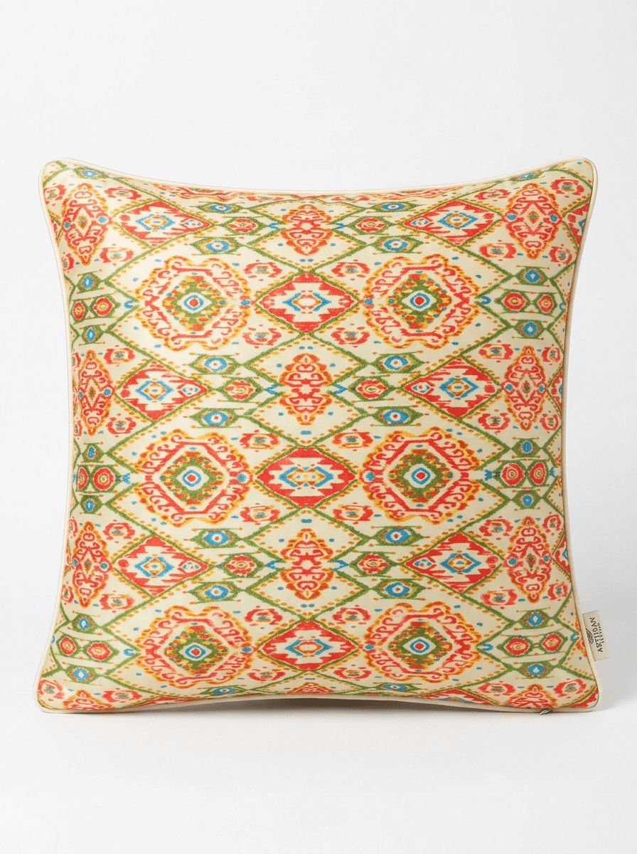 Terracotta Tales Canvas Cushion Cover (16*16 inch) - Furnish Factory