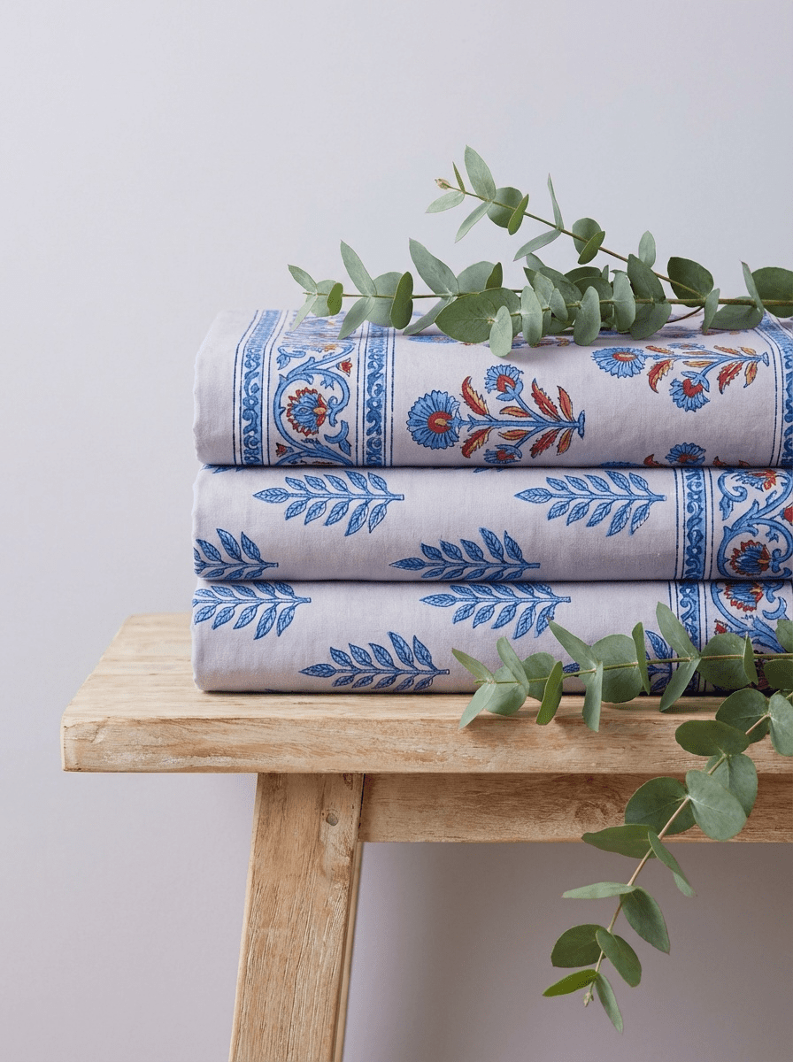 Indigo Royale Super King Cotton Bedsheet - Furnish Factory