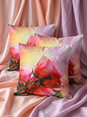 Modern Pink Flower Cushion Cover (16*16 inch) - Furnish Factory