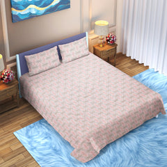 Soft Pastel Royale Reversible Cotton Bedsheet (108×108 inch) Super King