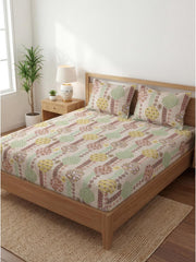 Pastel Geometry Premium Jaipuri Bedsheet - Furnish Factory