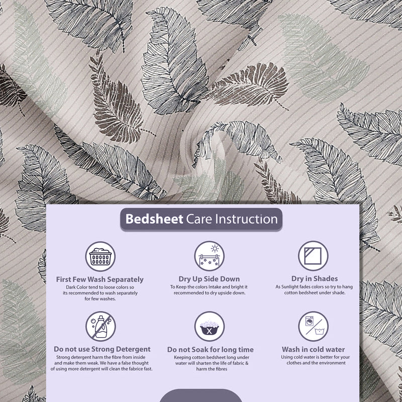 Neelpatra Vibes Bedsheet