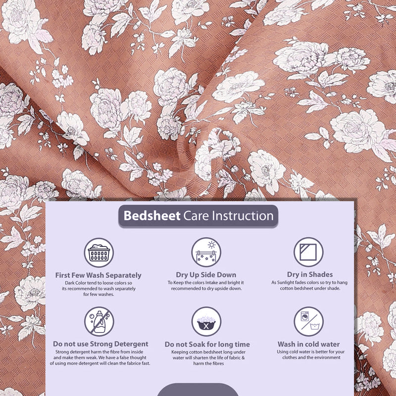 Surkh Phool Bedsheet
