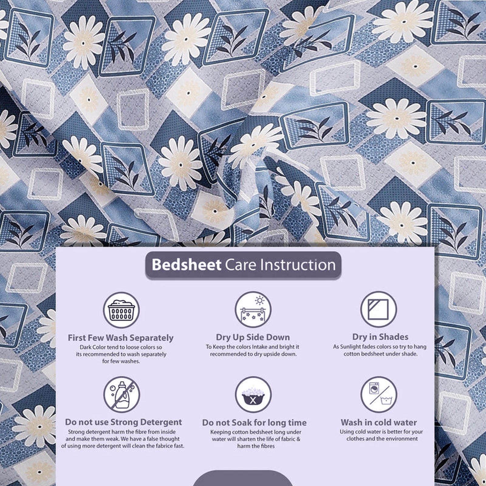 Neel Kamal Chaukadi Bedsheet - Furnish Factory