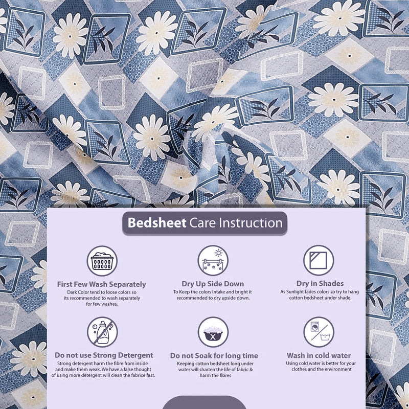 Neel Kamal Chaukadi Bedsheet