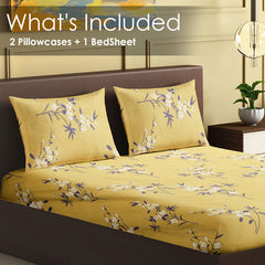 Golden Blossom Bedsheet