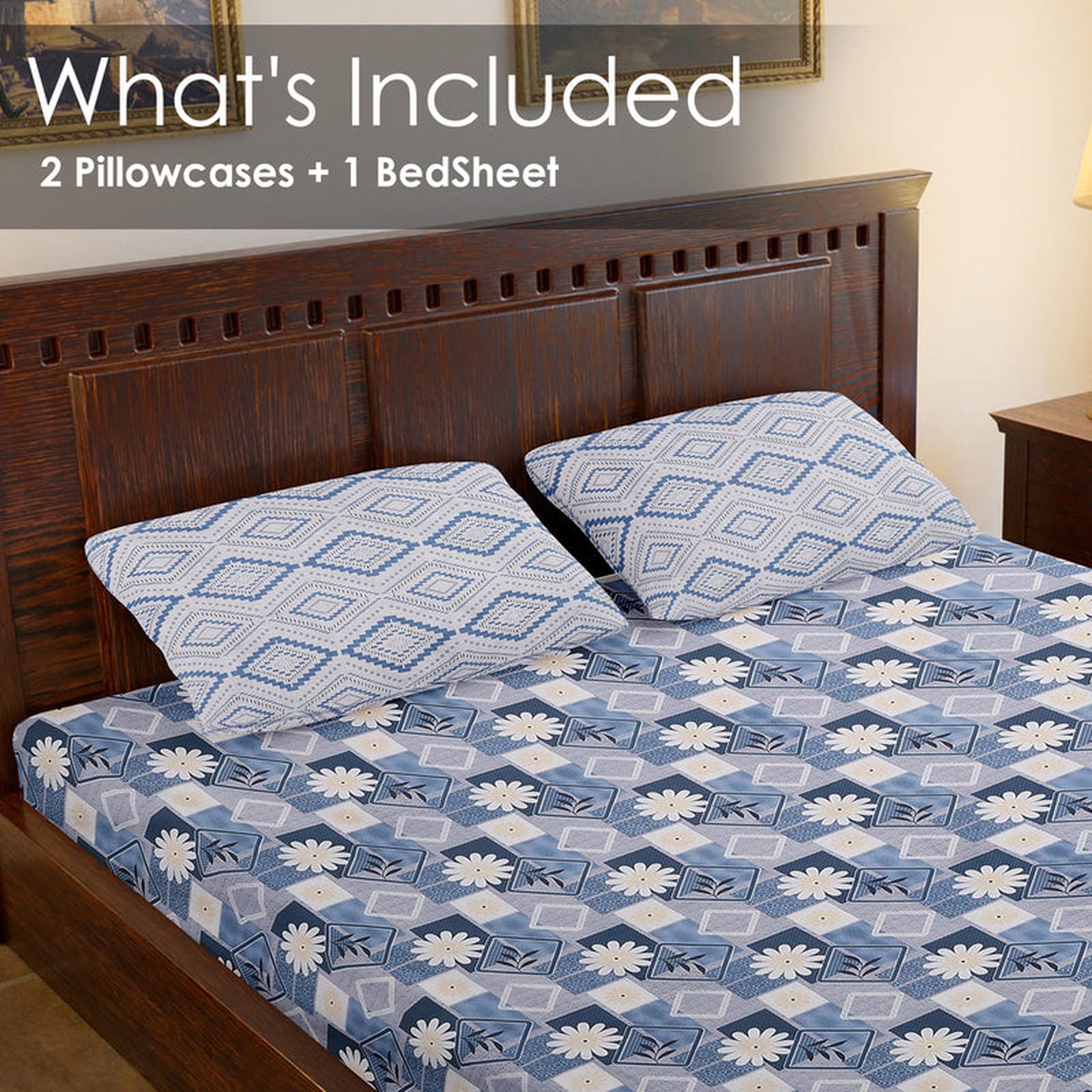 Neel Kamal Chaukadi Bedsheet - Furnish Factory