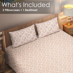 Regal Diamond Cotton Bedsheet (108×108 inch) Super King