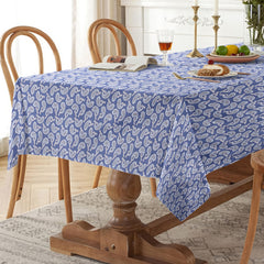 Royal Neel Paisley Satin Table Cloth (6/8 Seater)