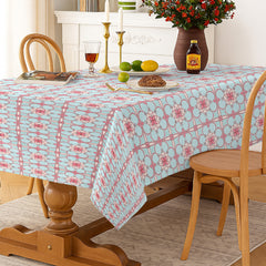 Elegant Mint Harmony Satin Table Cloth (6/8 Seater)
