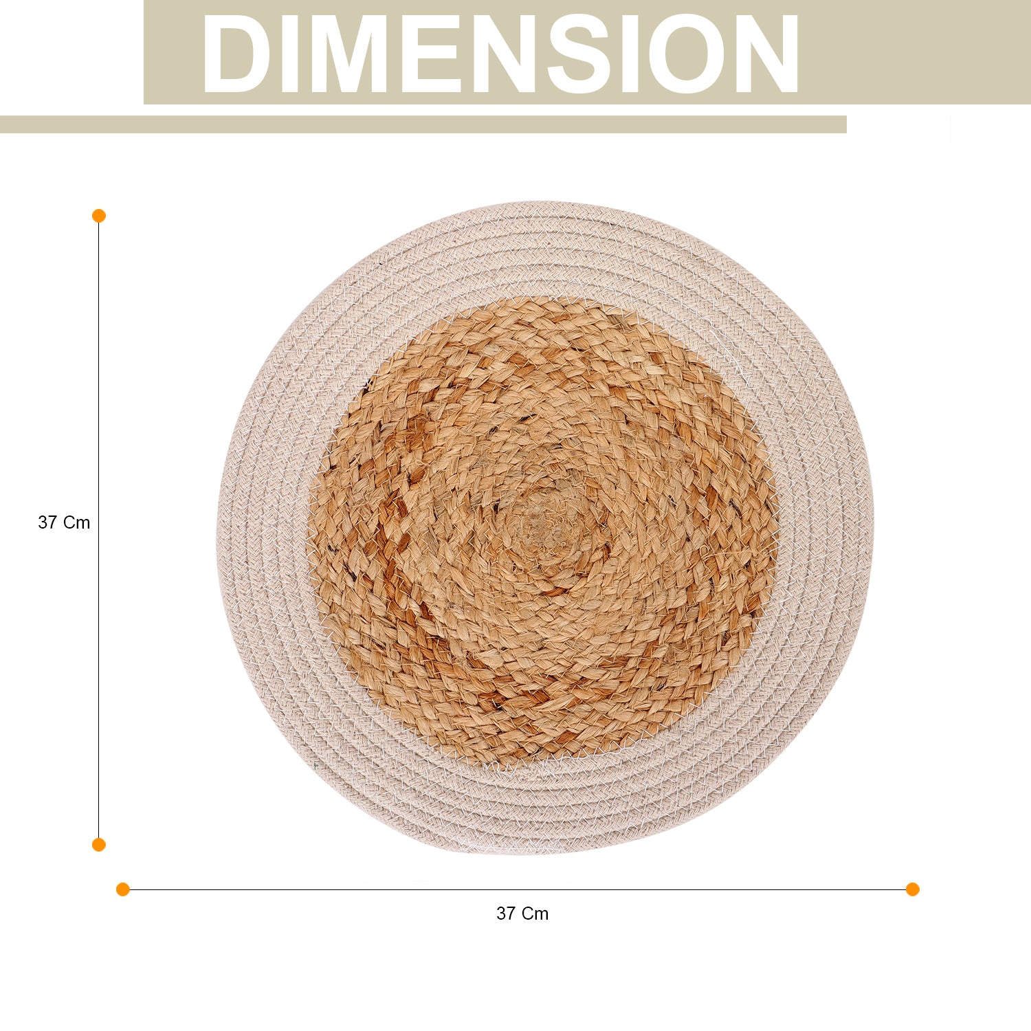 Boho Bloom Table Placemats (Round 15 inch)