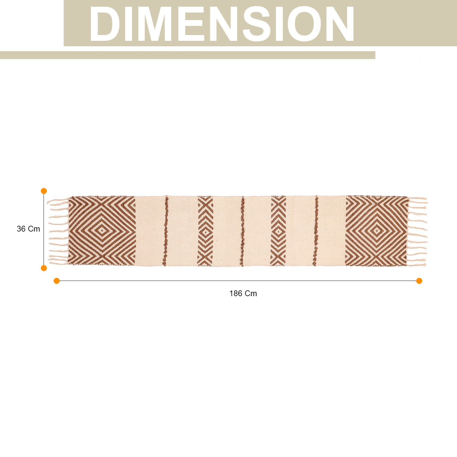 Beige Table with Geometric Pattern