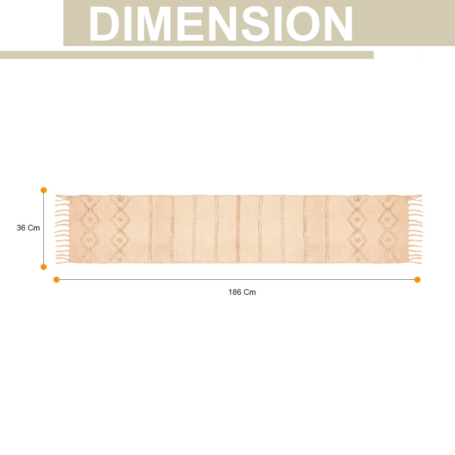 Beige Table Runner