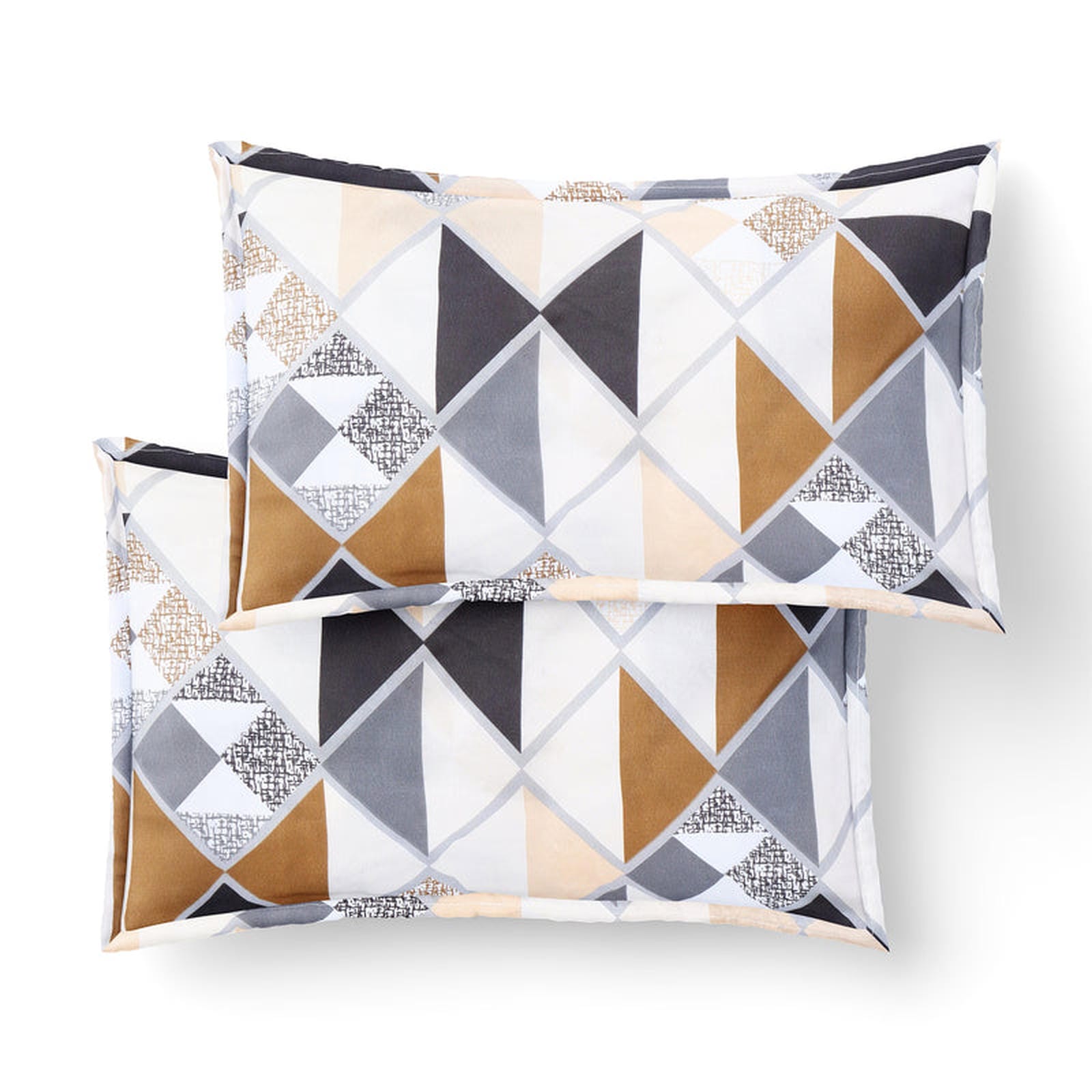 Geometric Harmony Super-Soft Double Bedsheet - Furnish Factory
