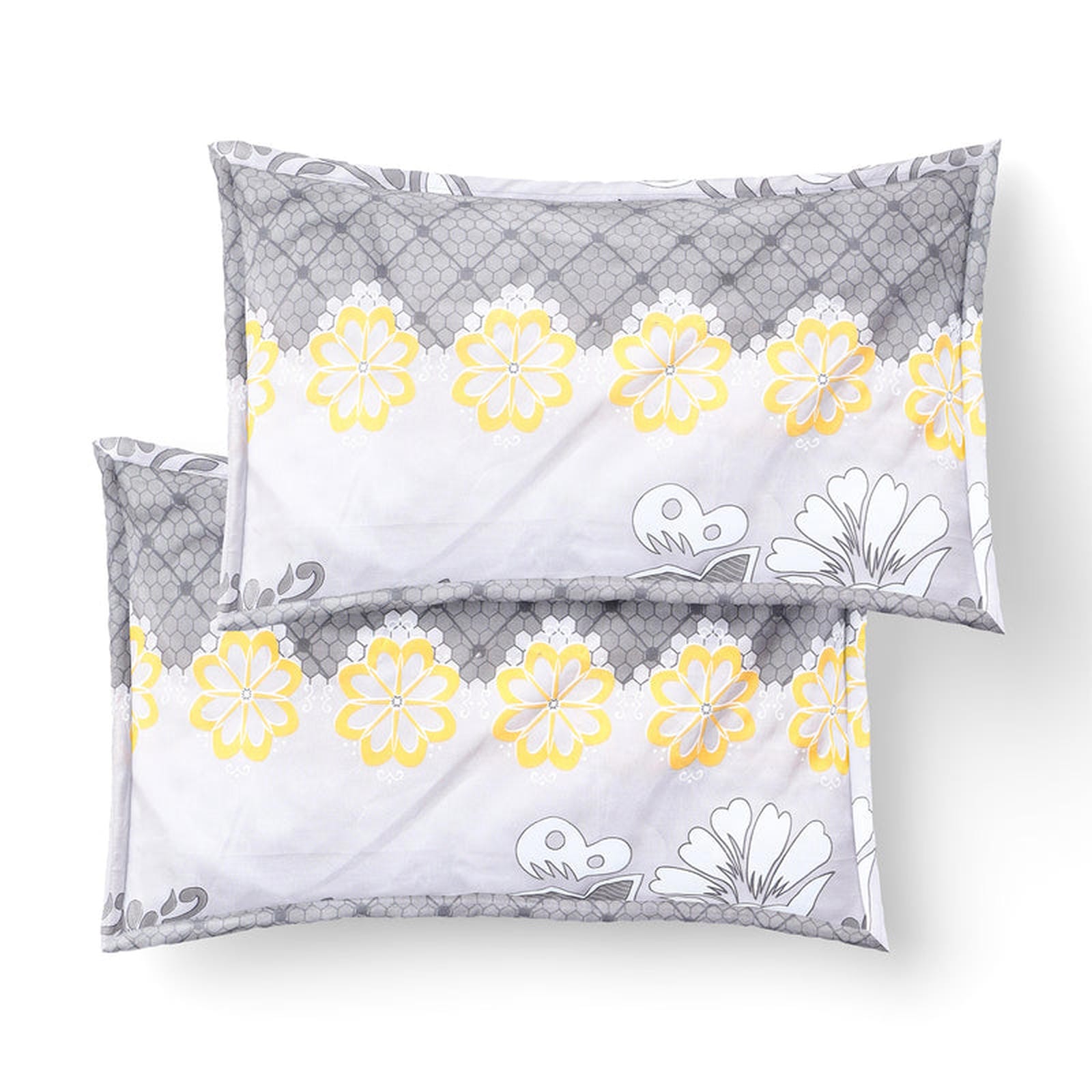 Sunlit Grace Cotton Blend Bedsheet - Furnish Factory