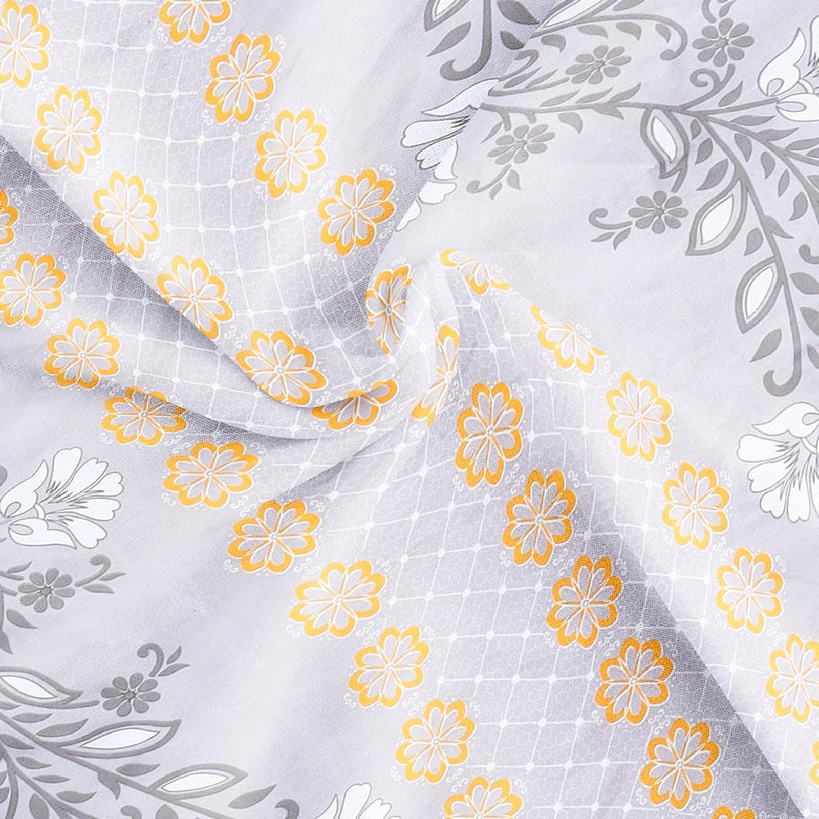 Sunlit Grace Cotton Blend Bedsheet - Furnish Factory
