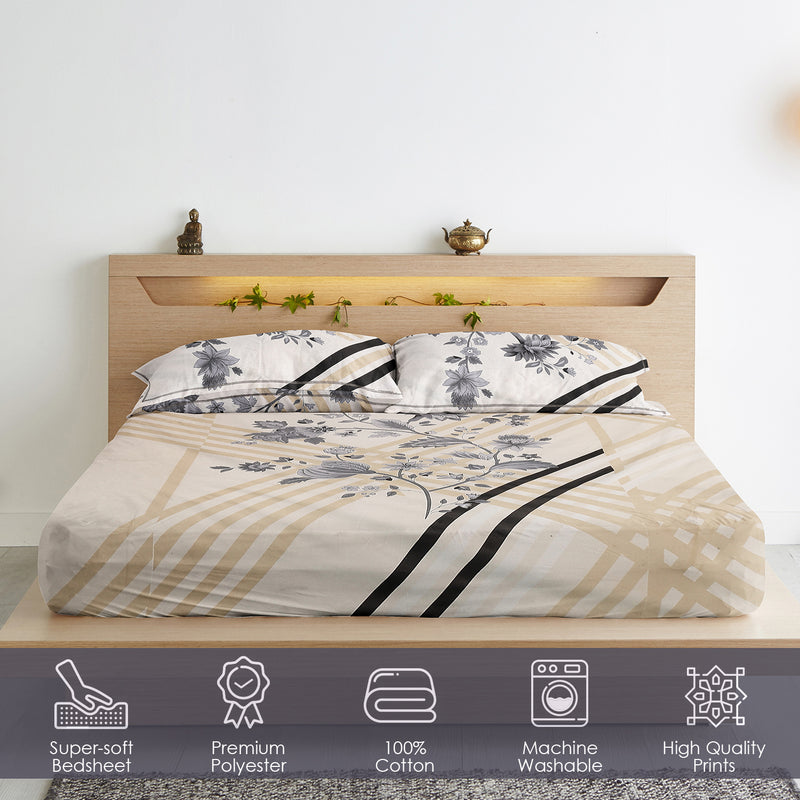 Kesar Rang Bedsheet