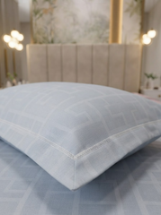 Celestial Grey Gridline Bedsheet