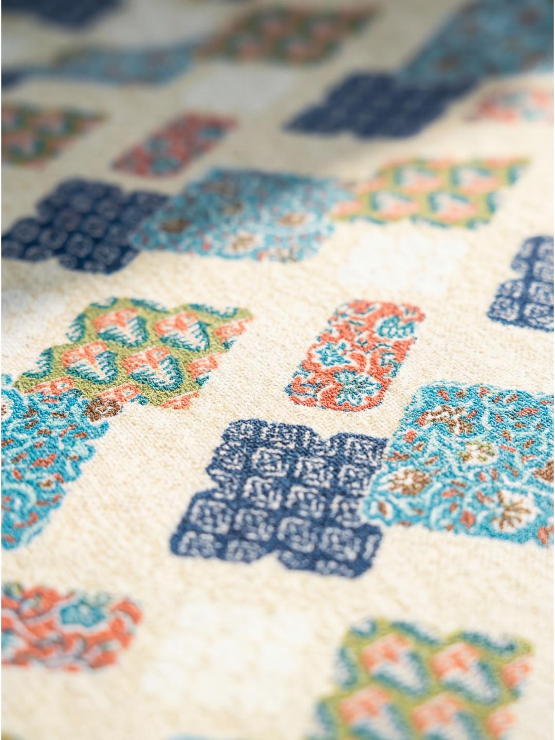 Indigo Patchwork Premium Jaipuri Bedsheet - Furnish Factory