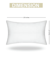 Premium Lumbar Cushion Cover Filler (20 x 12 Inches)