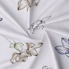 Classic Botanical Bloom – Cotton Bedsheet (90×100 inch) King Size