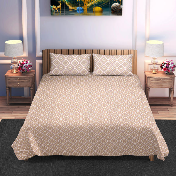 Regal Diamond Cotton Bedsheet (108×108) Super King