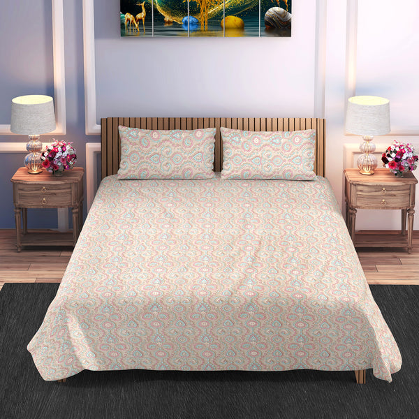 Royale Pastel Cotton Bedsheet (108×108) Super King